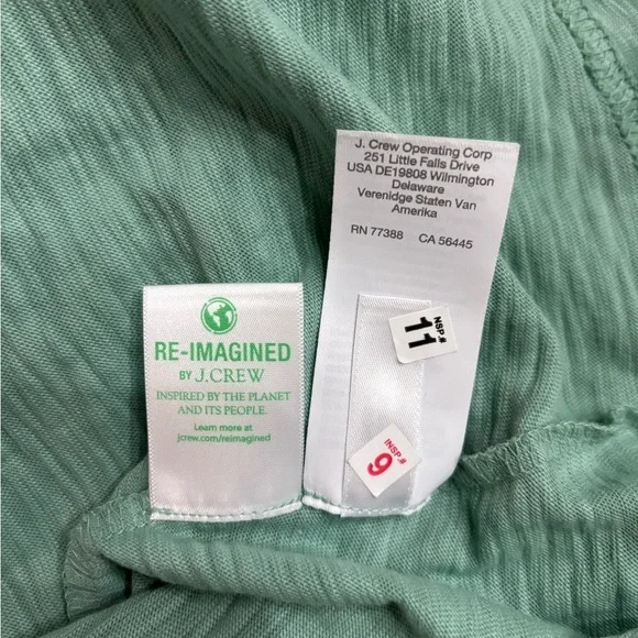 👗 J.Crew Factory Knit Tie-Waist Mini Dress – Size Large 🌿 - Picture 9 of 10